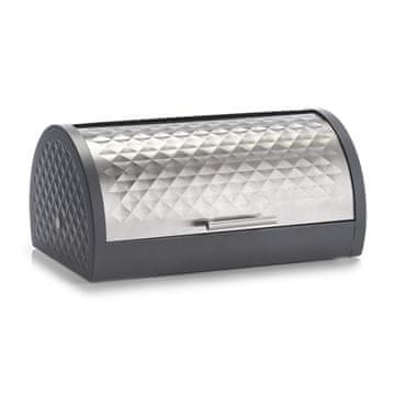 Zeller Posoda za kruh 39x28x19cm antracitna / kovina-inox