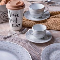 Tognana Olimpia sand set 6kos skodelice za espresso s podstavkom / porcelan
