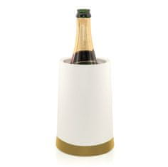 PULLTEX Termo hladilec vino/šampanj 13xh20cm bel z vložkom / pvc