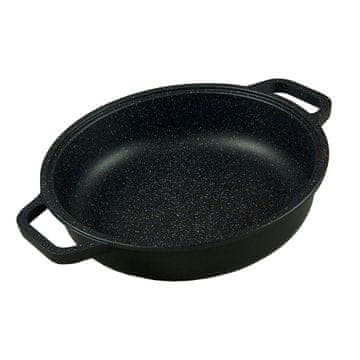 Risoli Blackplus ponev 28cm s silikonskim nastavkom za ročaje / 2 ročaja / indukcija / aluminij