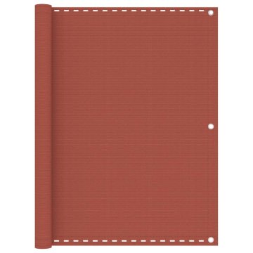 Vidaxl Balkonsko platno terakota 120x600 cm HDPE