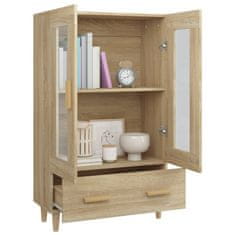 Vidaxl Visoka omarica sonoma hrast 70x31x115 cm konstruiran les
