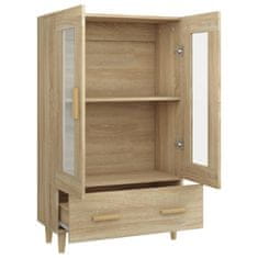 Vidaxl Visoka omarica sonoma hrast 70x31x115 cm konstruiran les
