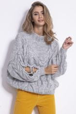 Fobya ženski pulover Goold siva S/M