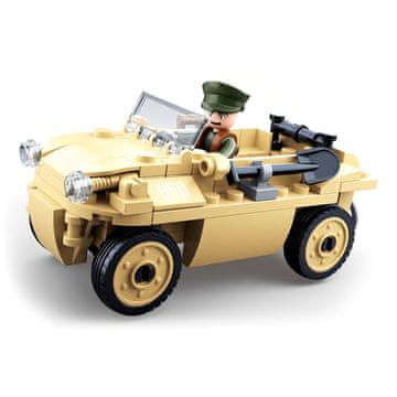 Sluban WW II B0690 Nemško amfibijsko vozilo Schwimmwagen