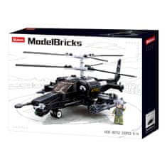 Sluban Model Bricks M38-B0752 Ka-50 Black Shark Fighter Helicopter