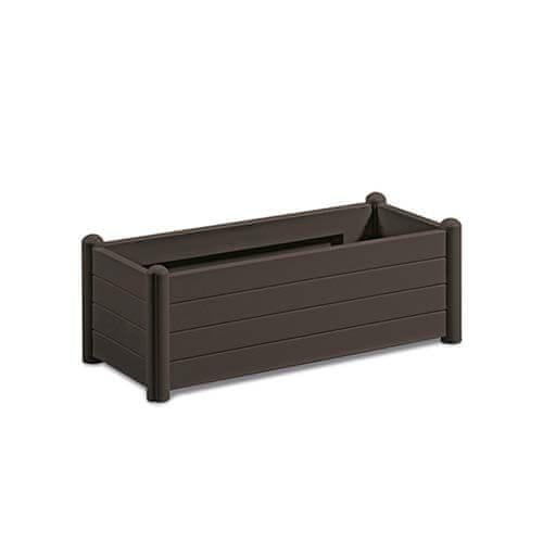 Stefanplast Pravokotni cvetlični lonec Italia 100x43x35cm - Mocha barva