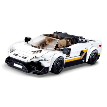 Sluban Model Bricks M38-B0957 Beli italijanski športni avtomobil