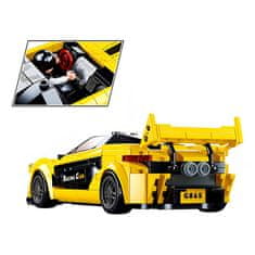 Sluban Model Bricks M38-B0956 Rumeni angleški športni avtomobil