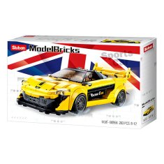 Sluban Model Bricks M38-B0956 Rumeni angleški športni avtomobil