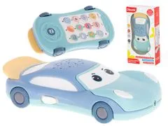 Aga Otroški telefon s projektorjem 2v1 - Avto modra