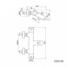 Prosan Termostatska armatura za kopalno kad 1502-00