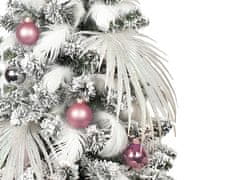 LAALU.cz Okrašeno umetno božično drevo POLAR PINK 60 cm z LED osvetlitvijo v cvetju
