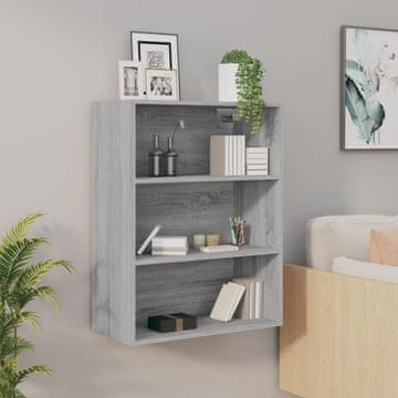 Vidaxl vidaXL Stenska omarica siva sonoma hrast 69,5x32,5x90 cm