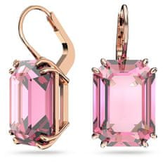 Swarovski Prepoznavni viseči uhani z roza kristali Millenia 5619502