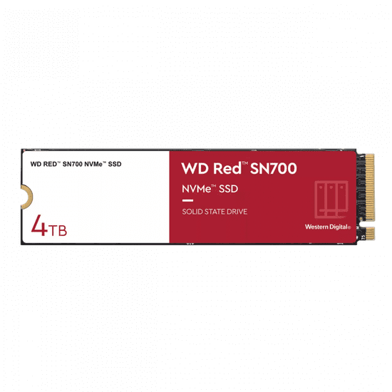 WD Red SN700 SSD disk, NVMe Gen3, 4 TB (WDS400T1R0C)