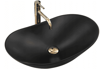 REA Royal 60 Black Mat umivalnik za pult