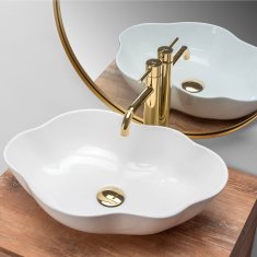 REA Umivalnik Pearl White