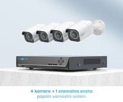 Reolink RLK8-800B4-A varnostni komplet, 1x snemalna enota (2TB HDD), 4x IP kamere B800, zaznavanje oseb/vozil, UHD, IR LED, IP66