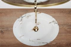 REA Umivalnik Queen Carrara Shiny countertop