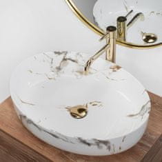 REA Umivalnik Queen Carrara Shiny countertop