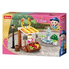 Sluban Girls Dream Village M38-B0870 Stojnica s sadjem in vodnjak
