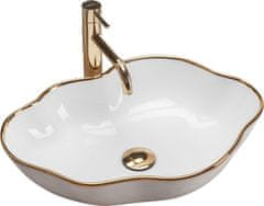 REA Umivalnik Pearl Gold Edge