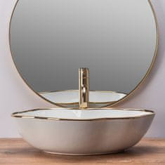 REA Umivalnik Pearl Gold Edge