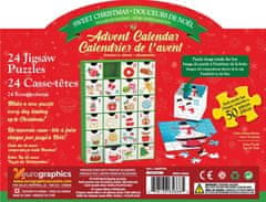 EuroGraphics Puzzle Adventni koledar: Sweet Christmas 24x50 kosov