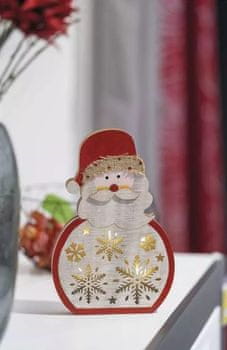  Emos 5 LED lesena dekoracija, božiček, 30 cm