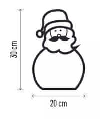 Emos 5 LED lesena dekoracija, božiček, 30 cm