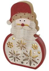 Emos 5 LED lesena dekoracija, božiček, 30 cm