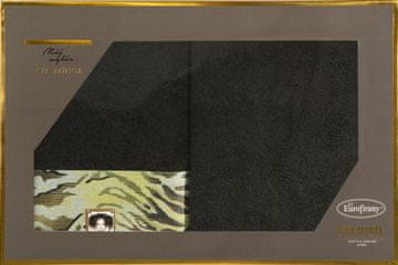 Eurofirany Komplet brisač Cecil 2 kosa 70X140 cm črna