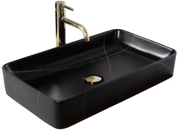 REA Umivalnik Denis Black Stone Matt