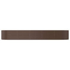 Vidaxl Visoka greda rjava 447x140x68 cm cinkano jeklo