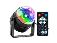 Alum online LED disko krogla z daljinskim upravljalnikom