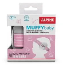 ALPINE Hearing Muffy Baby otroške izolacijske slušalke, roza