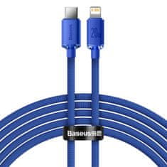 BASEUS Kabel za hitro polnjenje in prenos podatkov USB-C Iphone Lightning 20W 2m modra