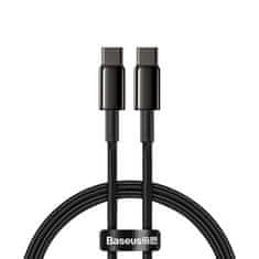 BASEUS USB Type C - Kabel za hitro polnjenje USB Type C Power Delivery Quick Charge 100 W 5 A 1 m črn (CATWJ-01)
