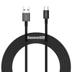 BASEUS Superior kabel za Huawei USB - USB-C 11V / 6A SuperCharge 2m - črn