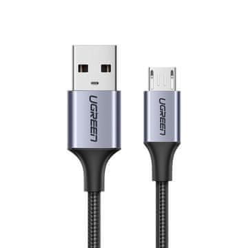 Ugreen Kabel USB - micro USB 2 m, siv