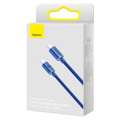 BASEUS Kabel za hitro polnjenje in prenos podatkov USB-C USB-C 100 W 1,2 m modra