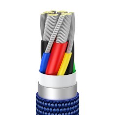 BASEUS Kabel za hitro polnjenje in prenos podatkov USB-C USB-C 100 W 1,2 m modra
