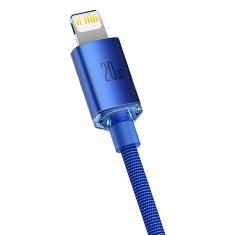 BASEUS Kabel za hitro polnjenje in prenos podatkov USB-C Iphone Lightning 20W 2m modra