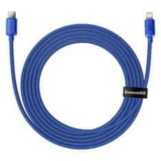 BASEUS Kabel za hitro polnjenje in prenos podatkov USB-C Iphone Lightning 20W 2m modra