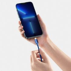BASEUS Kabel za hitro polnjenje in prenos podatkov USB-C Iphone Lightning 20W 2m modra