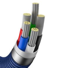 BASEUS Kabel za hitro polnjenje in prenos podatkov USB-C Iphone Lightning 20W 1,2 m, modra