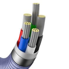 BASEUS Kabel za hitro polnjenje in prenos podatkov USB-C Iphone Lightning 20W 2m vijoličen