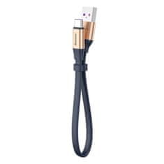 BASEUS enostaven ploščati kabel usb kabel / usb tipa c supercharge 5a 40w hitro polnjenje 3.0 qc 3.0 23cm zlat (catmbj-bv3)