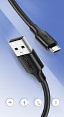 Ugreen Kabel USB - micro USB 2A 1 m črn